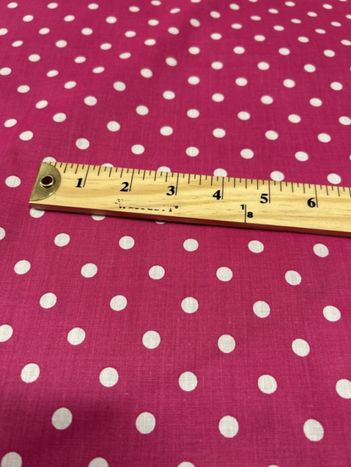 Small Polka Dot Poly Cotton Fabric 60 Inches Wide  by the yard
