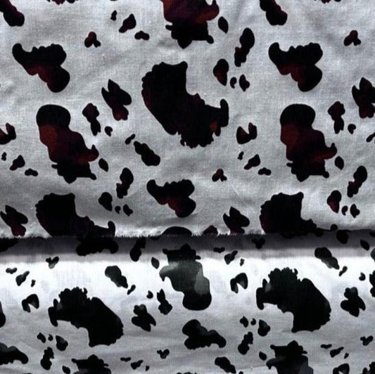 Cow print Poly Cotton Fabric  by the yard 58 inches - New Star Fabrics