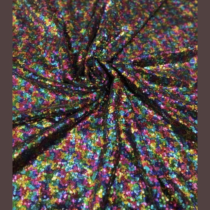Glitz Sequin Mini Disc Fabric by the yard - New Star Fabrics