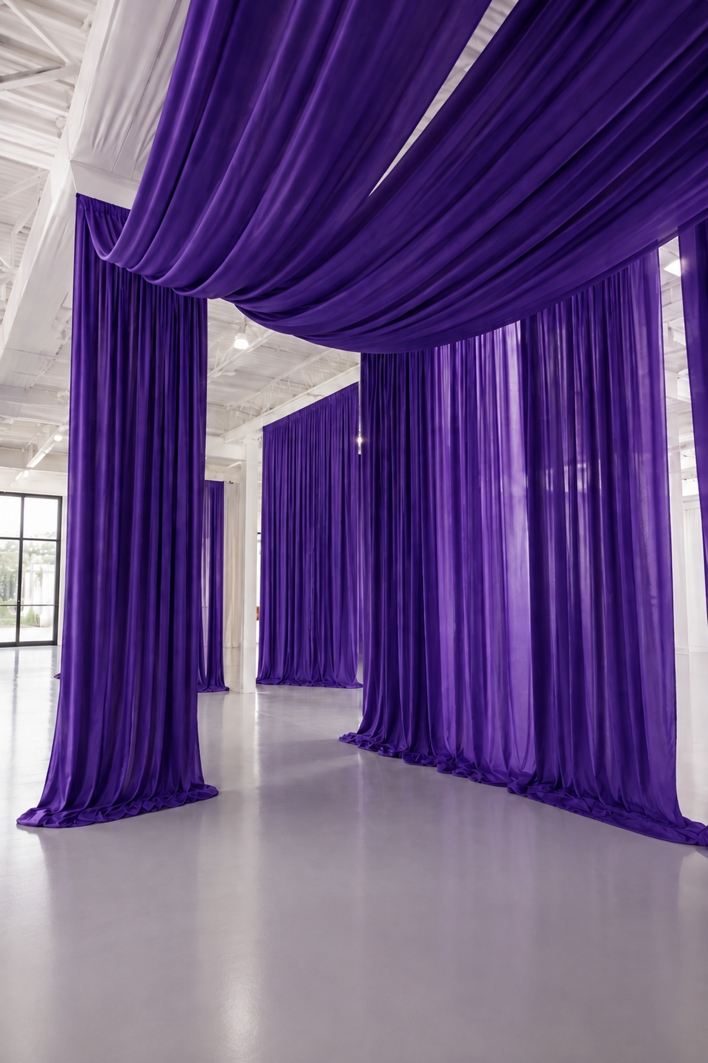 Chiffon Pre-Cut Draping Panels – Flat-Cut Fabric Only (30+ Colors, 5FT Wide)