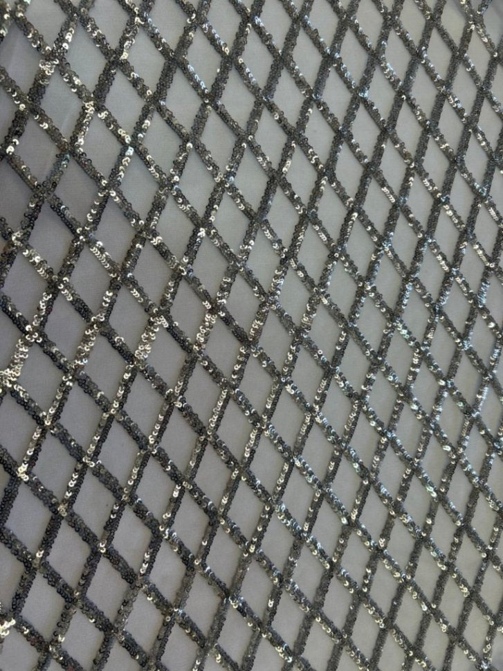 Checker Sequin Lace 