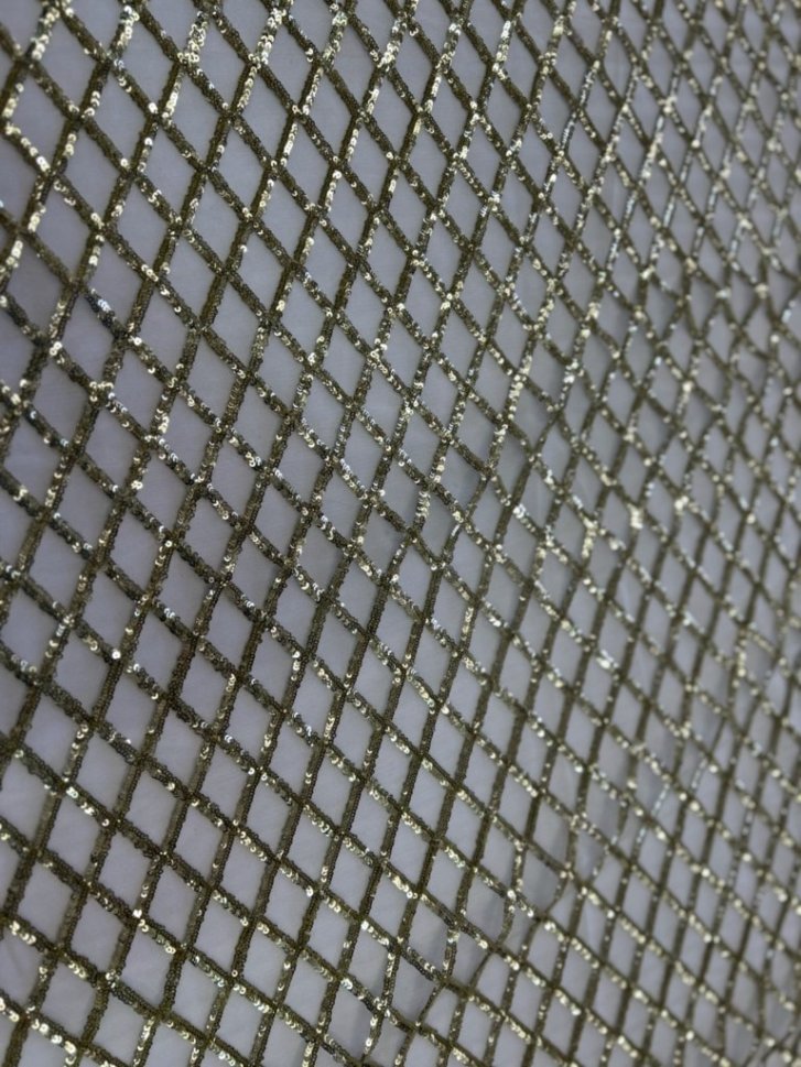 Checker Sequin Lace 