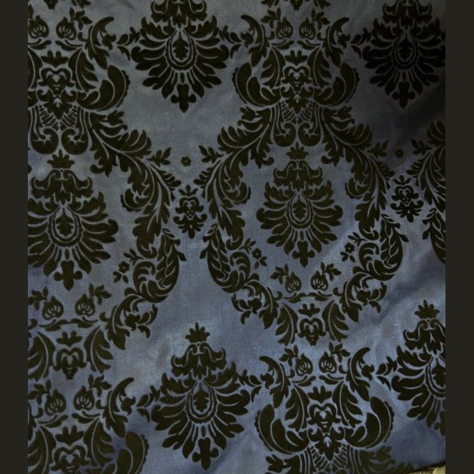 Round Tablecloth Damask Flocking Taffeta 108'' Round - New Star Fabrics
