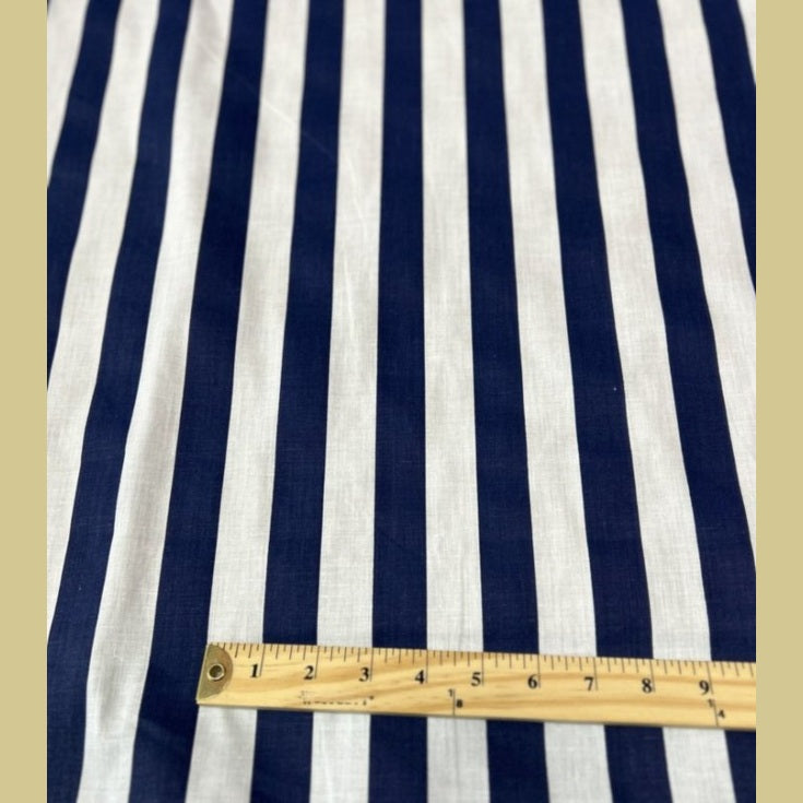 Stripe Print Poly Cotton 1 inch Fabric 60 Inches Wide - New Star Fabrics