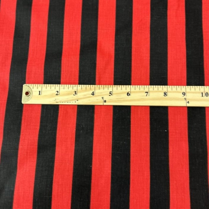 Stripe Print Poly Cotton 1 inch Fabric 60 Inches Wide - New Star Fabrics