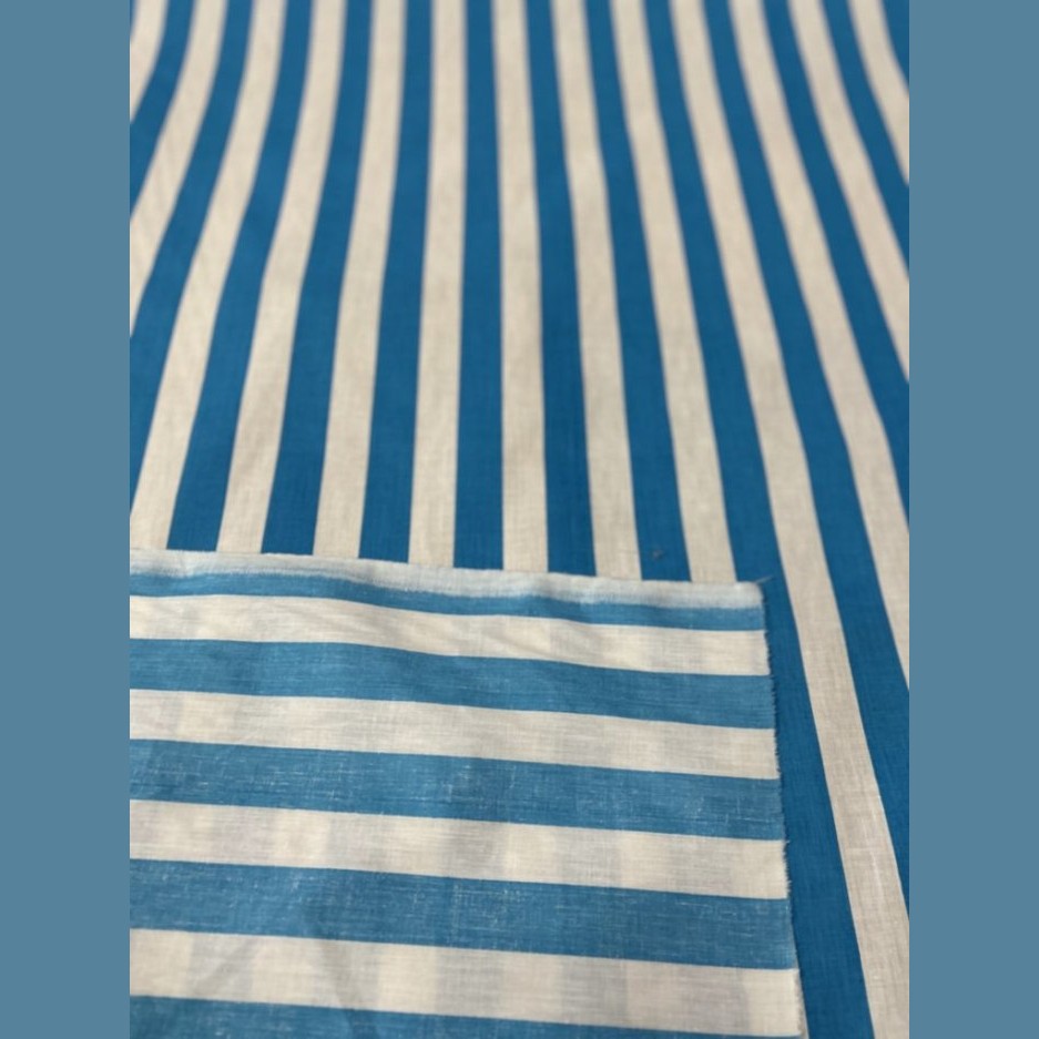 Stripe Print Poly Cotton 1 inch Fabric 60 Inches Wide - New Star Fabrics