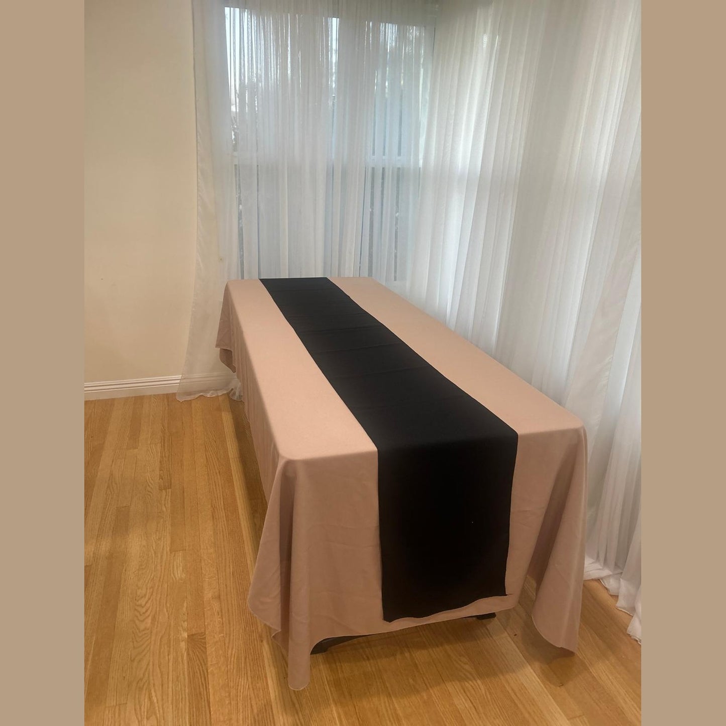 Poly Poplin Table Runners 14 by 108 inch