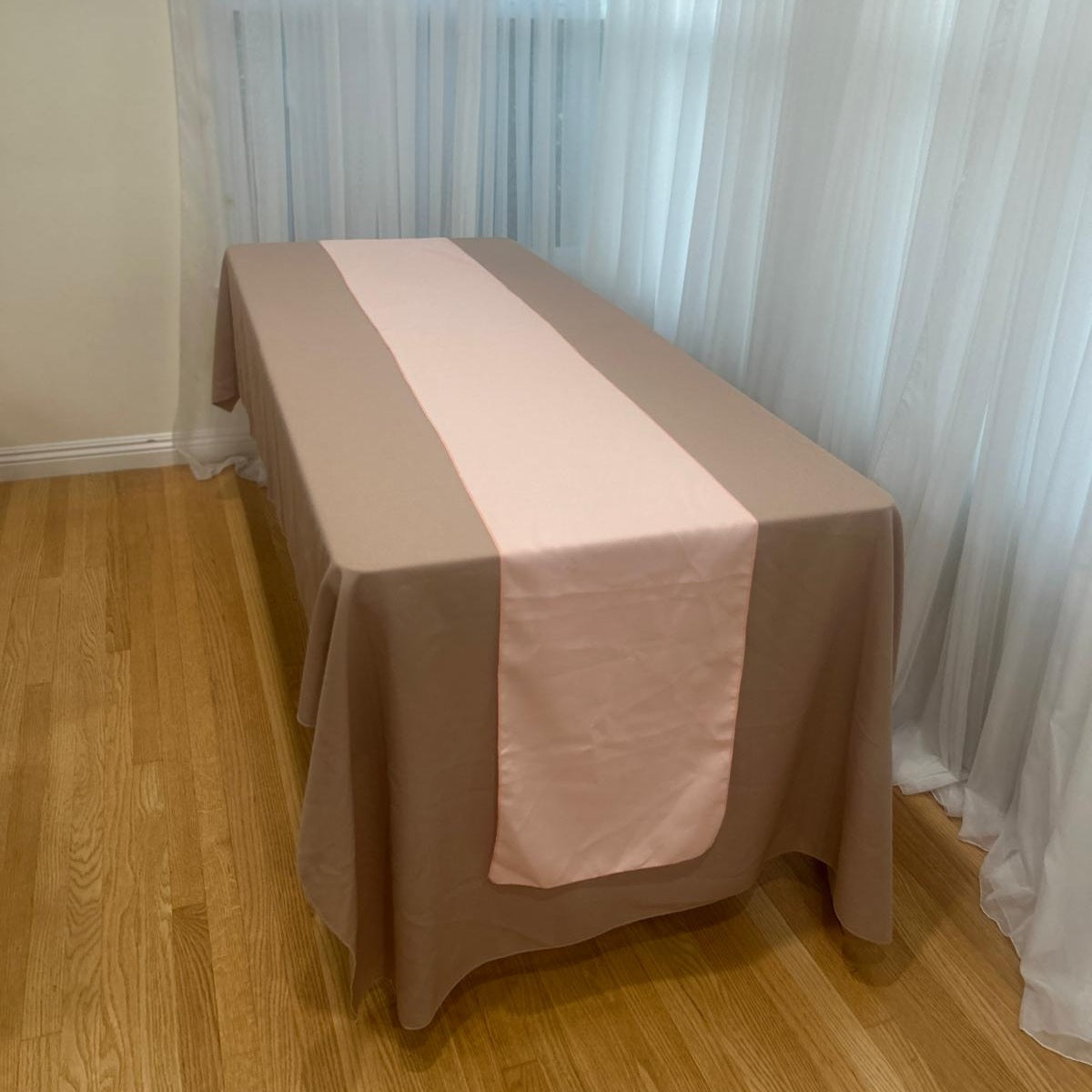 Poly Poplin Table Runners 14 by 108 inch