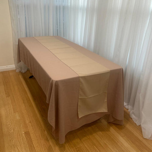 Poly Poplin Table Runners 14 by 108 inch
