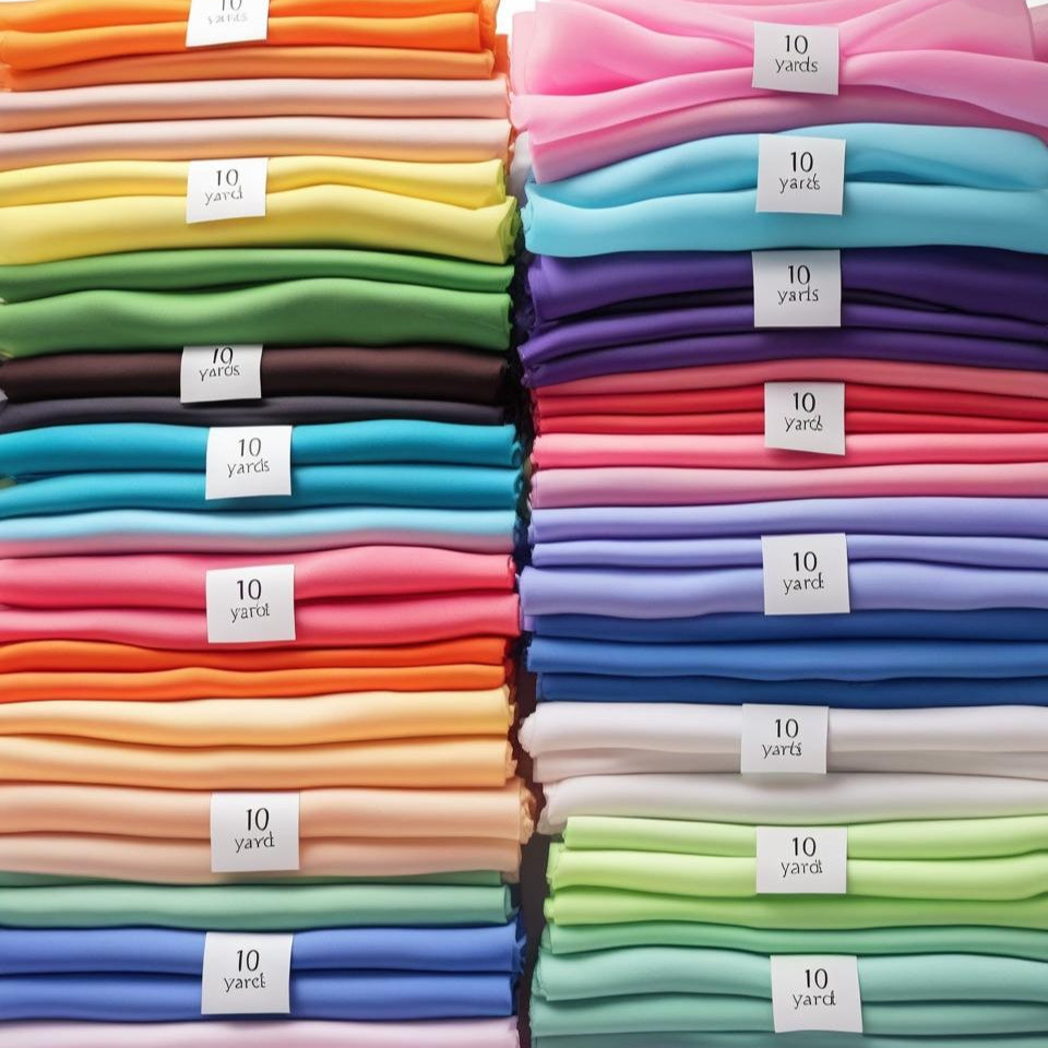 Chiffon Fabric 10 Yards-Sheer & Lightweight for Backdrops, Decor & Dresses