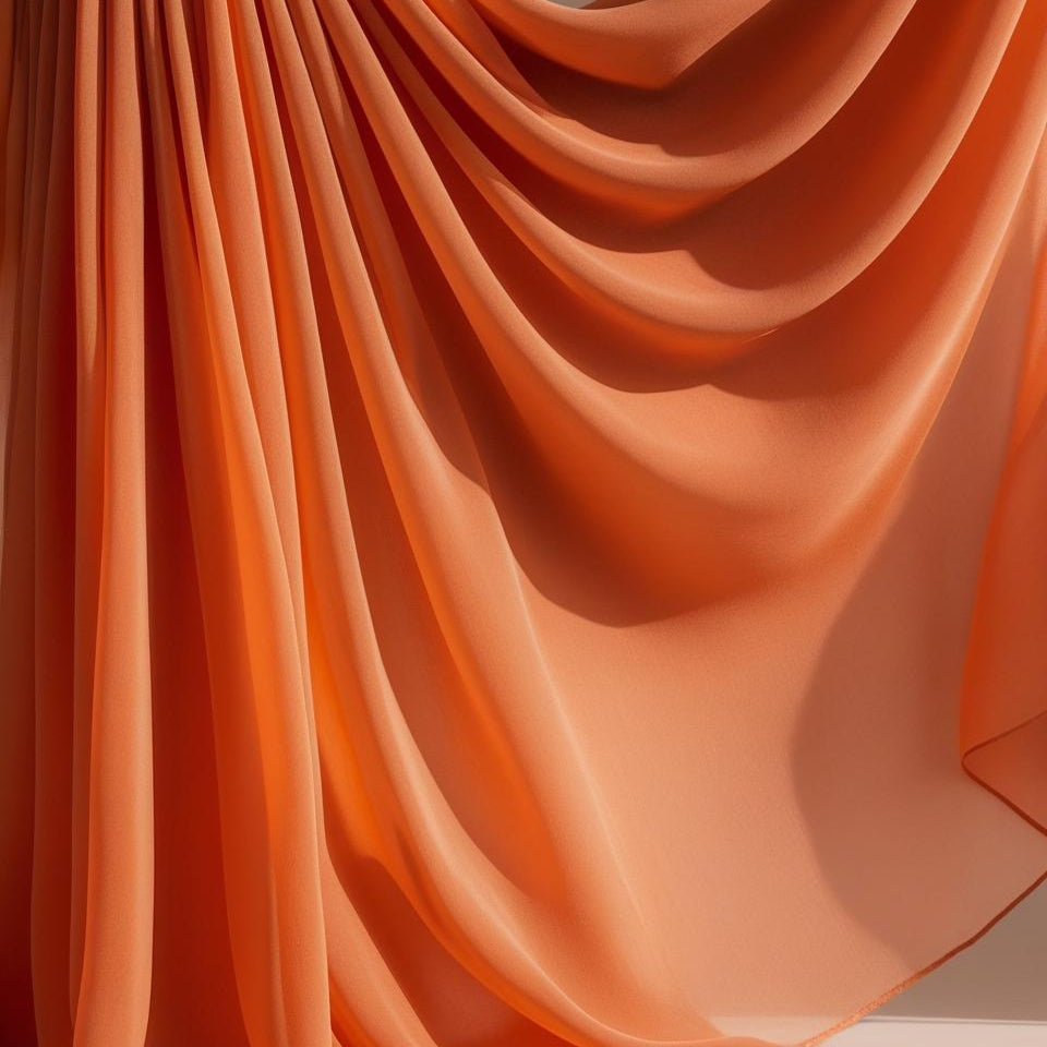 Chiffon Fabric 10 Yards-Sheer & Lightweight for Backdrops, Decor & Dresses