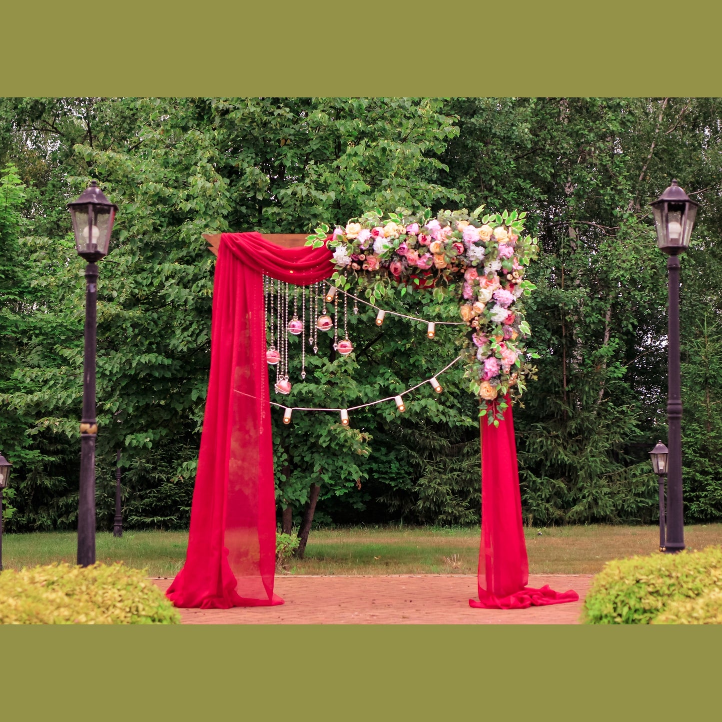 Chiffon Fabric 10 Yards-Sheer & Lightweight for Backdrops, Decor & Dresses