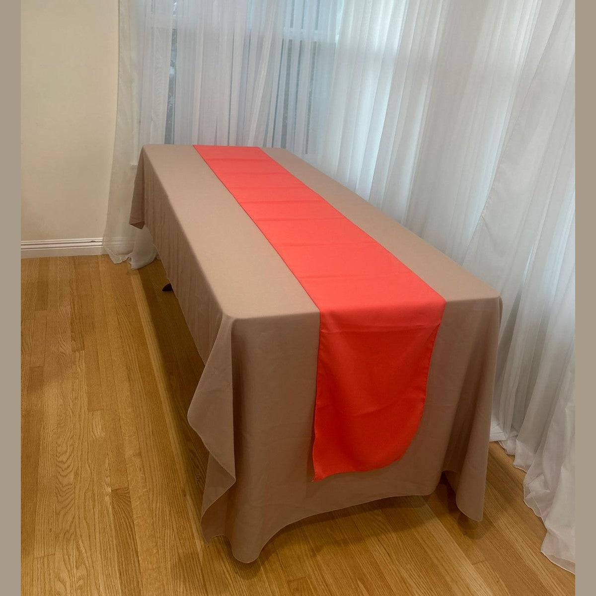 Poly Poplin Table Runners 14 by 108 inch