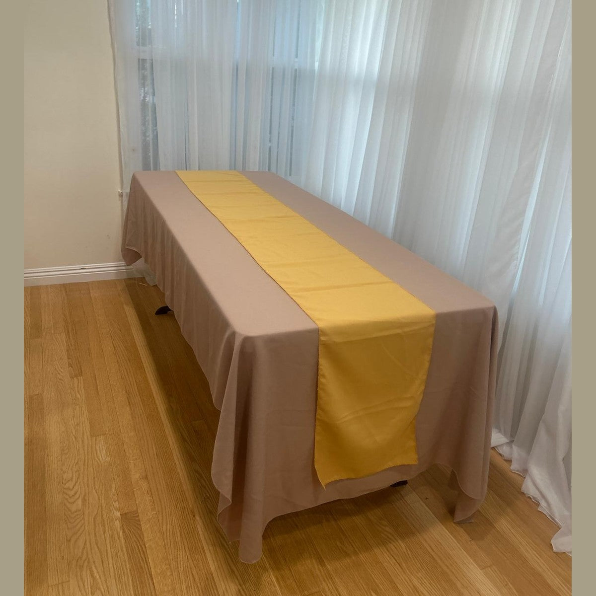 Poly Poplin Table Runners 14 by 108 inch