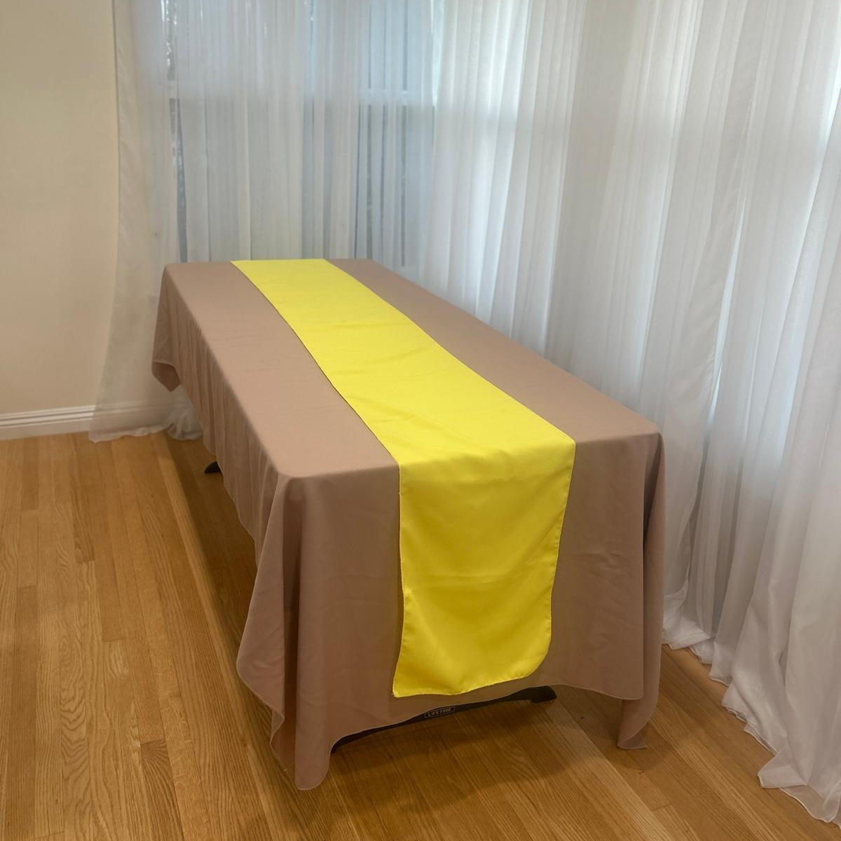 Poly Poplin Table Runners 14 by 108 inch