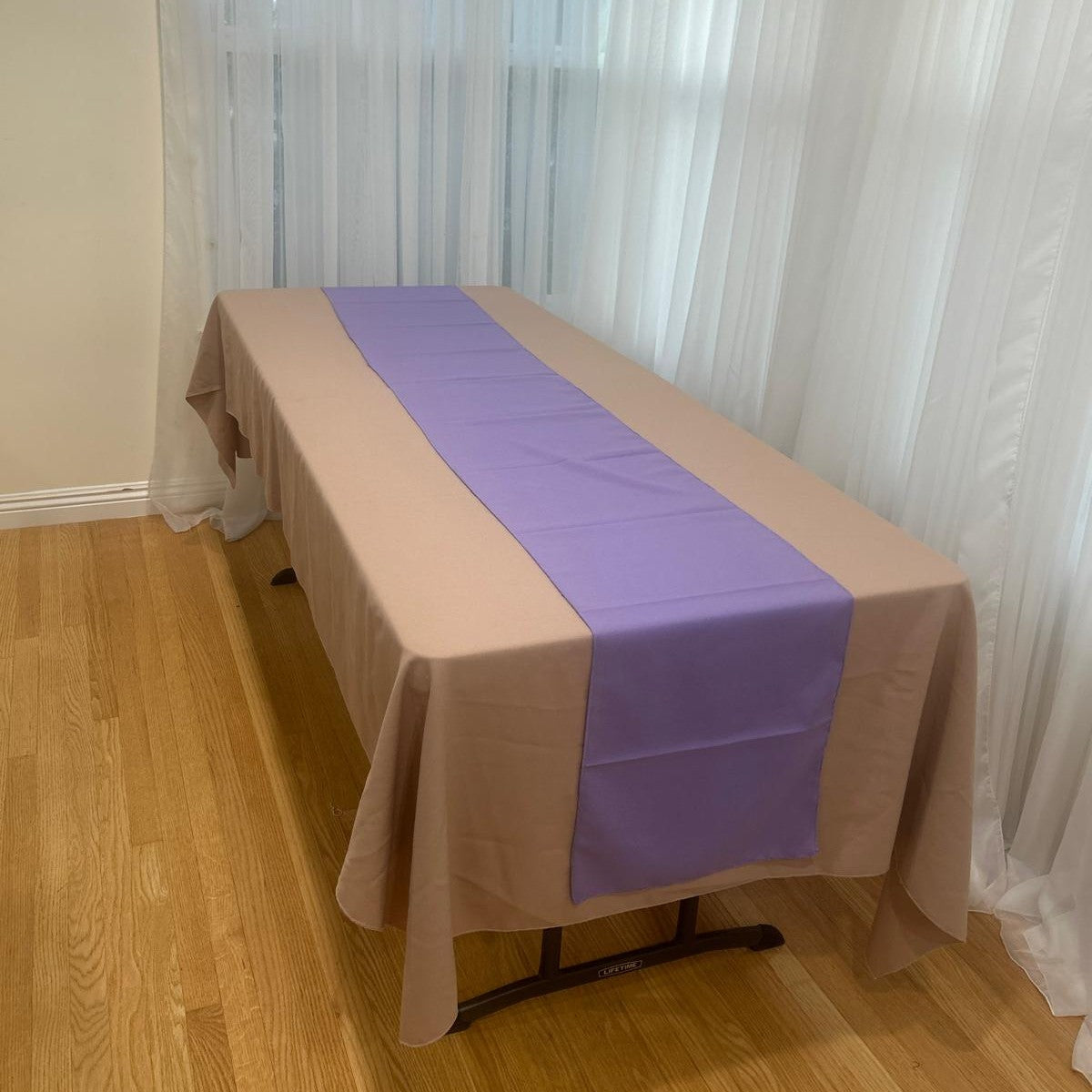Poly Poplin Table Runners 14 by 108 inch