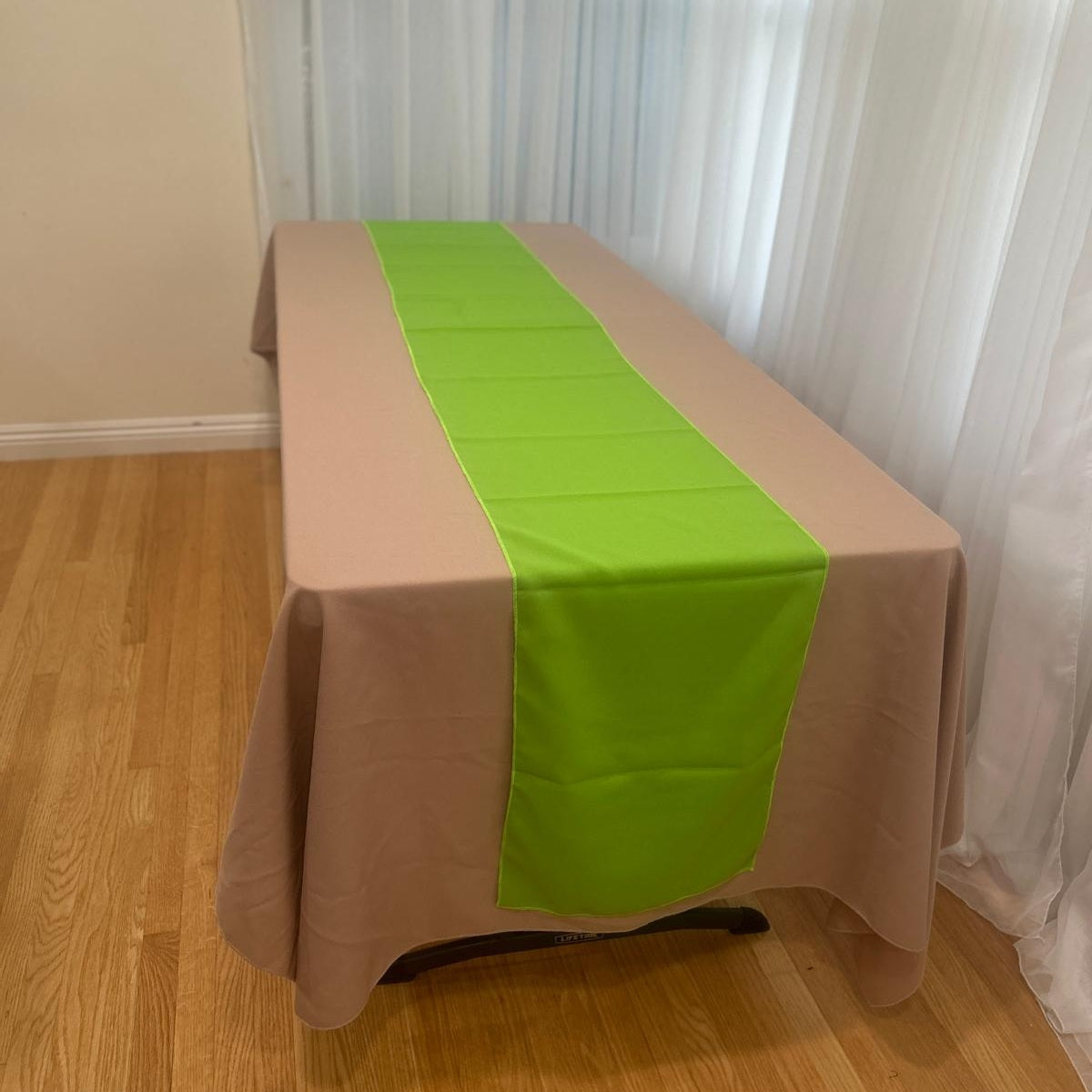 Poly Poplin Table Runners 14 by 108 inch