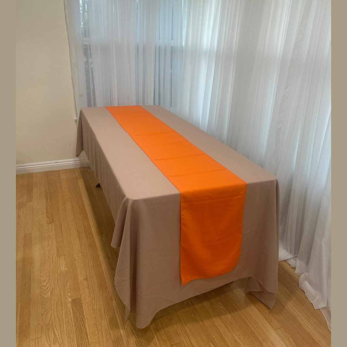 Poly Poplin Table Runners 14 by 108 inch
