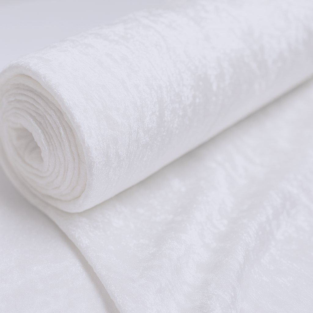 50 Yards Panne Velvet Fabric Roll – Stretch, Shiny Velvet for Draping, Upholstery & Décor