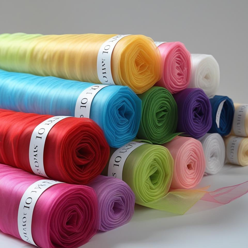 Organza Fabric 10 Yards – Sheer, Crisp & Elegant for Weddings, Decor & Crafts