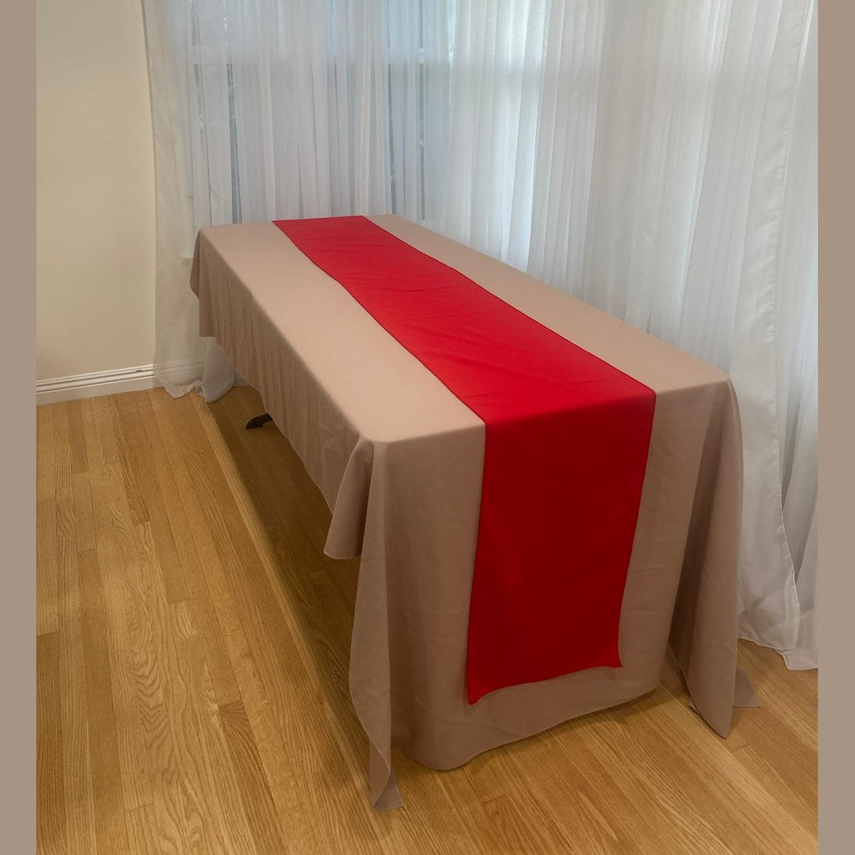Poly Poplin Table Runners 14 by 108 inch