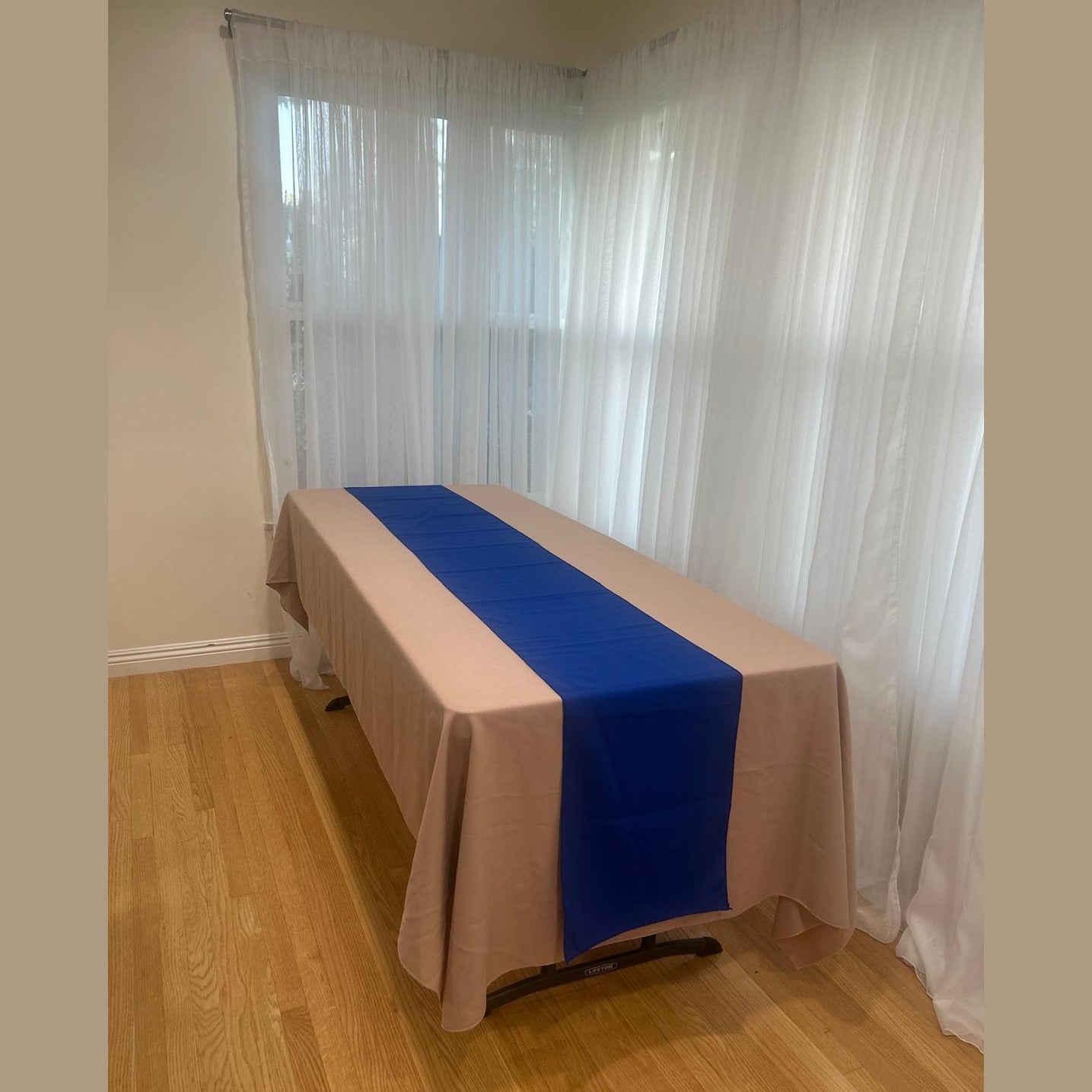 Poly Poplin Table Runners 14 by 108 inch