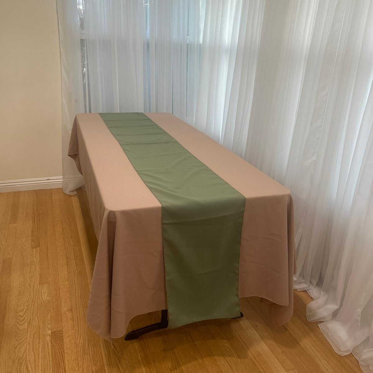 Poly Poplin Table Runners 14 by 108 inch