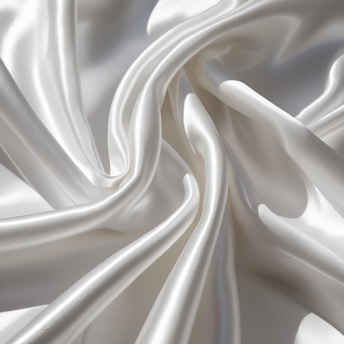 10 Yards × 60” White Satin Fabric