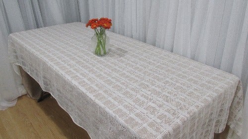 Checker Lace Tablecloth