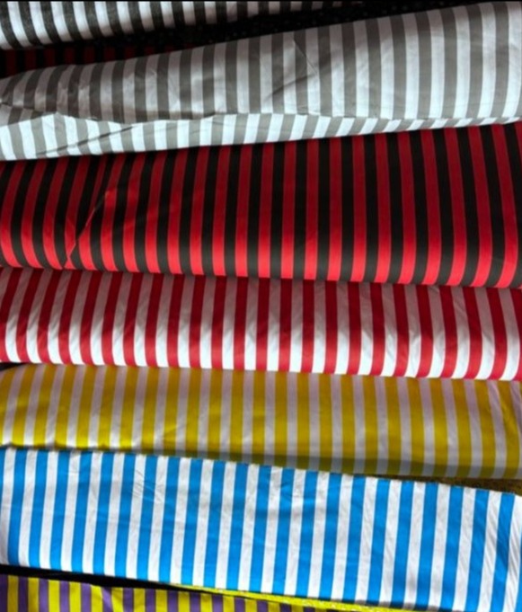 Stripe Print Poly Cotton 1 inch Fabric 60 Inches Wide