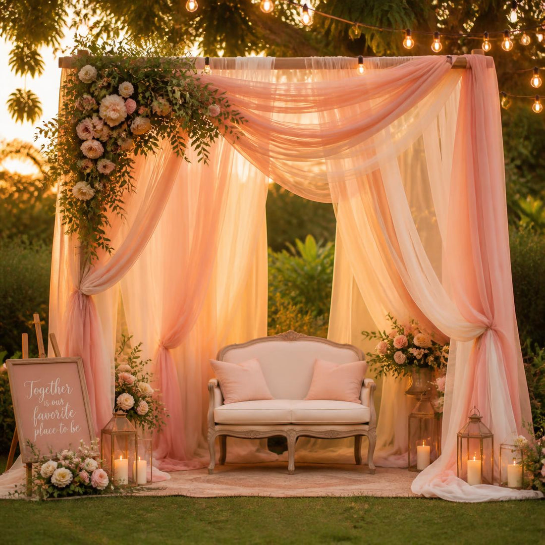 Chiffon vs. Voile vs. Organza: Which Fabric Should You Use for Backdrops, Arches & Ceiling Draping?