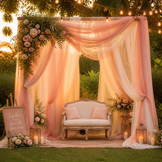 Chiffon vs. Voile vs. Organza: Which Fabric Should You Use for Backdrops, Arches & Ceiling Draping?