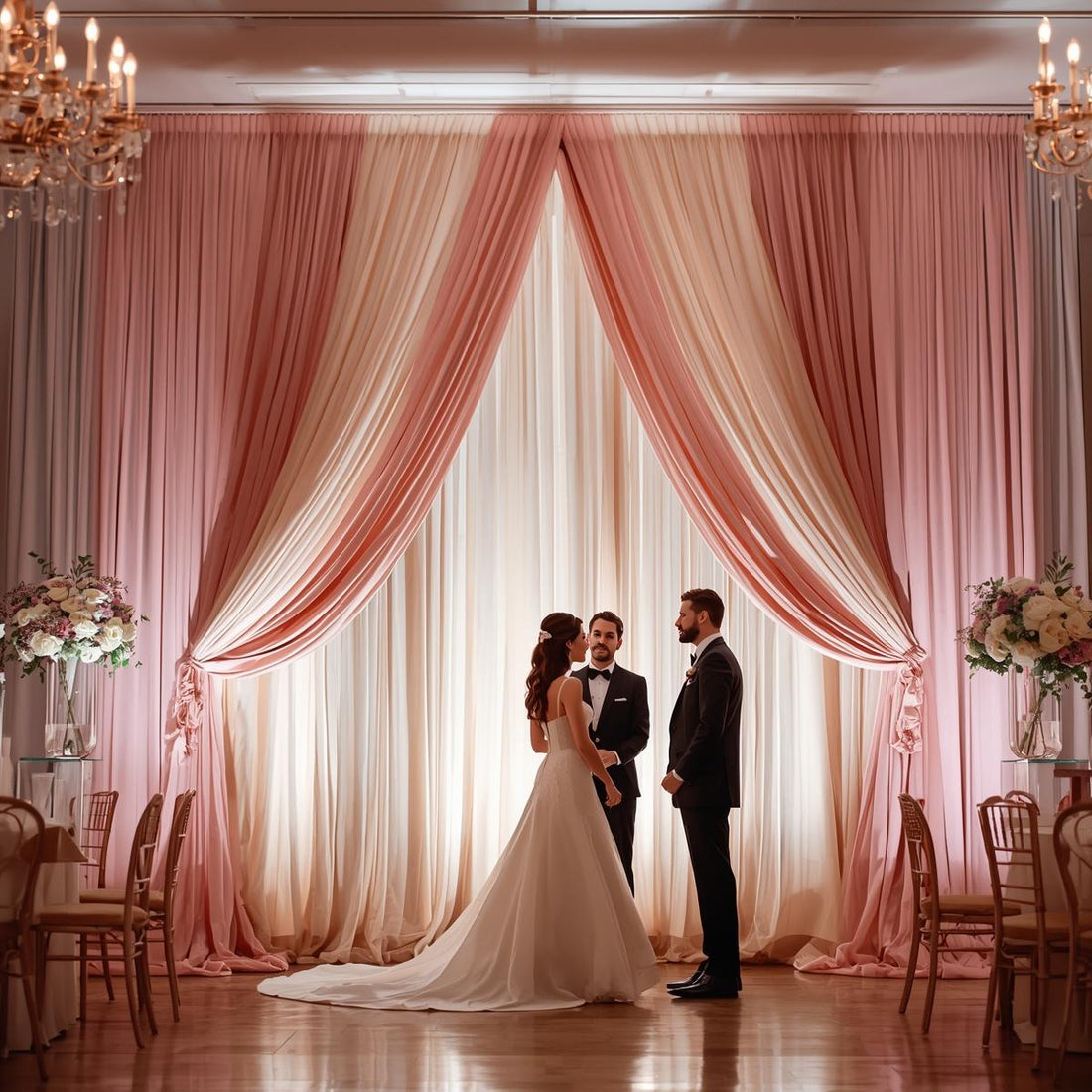 Voile vs. Chiffon: Which Fabric Is Best for Wedding Draping?