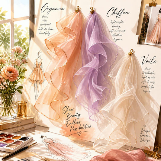 Organza vs. Chiffon vs. Voile: Which Sheer Fabric Is Right for Your Event?