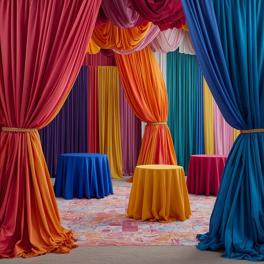 Poly Poplin and Interlock Fabric for Practical Event Décor Solutions