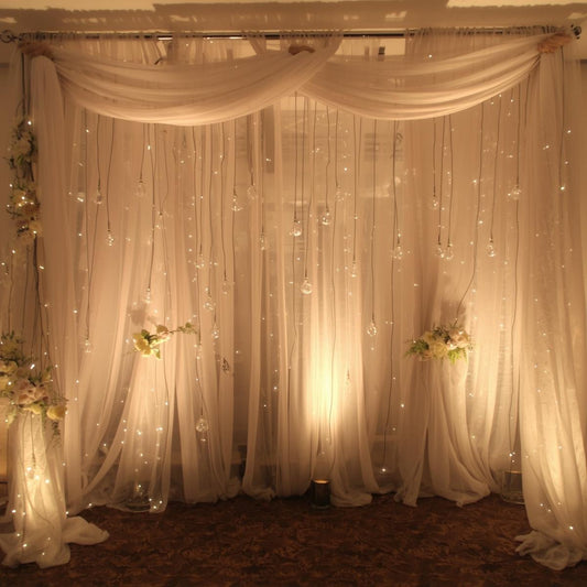 Where to Buy 120” Extra Wide Voile Fabric for Weddings & Events