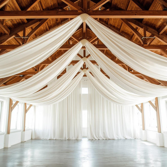 How Much Voile Fabric Do You Need for Wedding Draping?