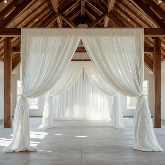How Many Yards of 120” Voile Do You Need for Ceiling Draping?