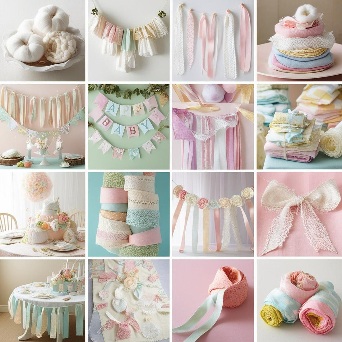 DIY Table Runners for Baby Showers!