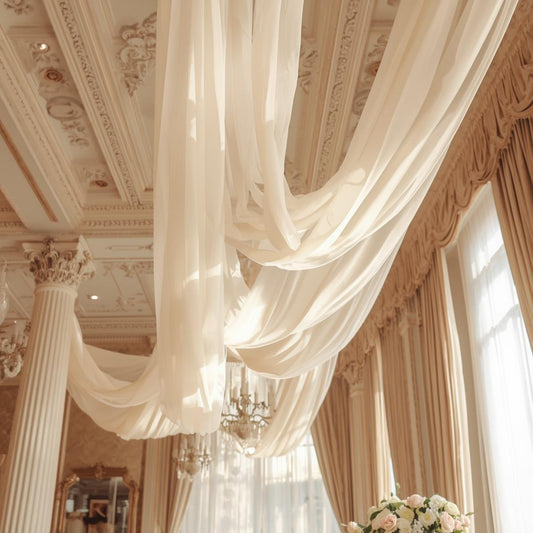 How Many Yards of Fabric Do You Need for a Wedding Backdrop? (Chiffon vs Voile Guide)