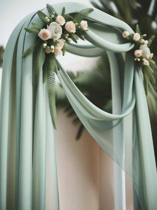 How Many Yards of Chiffon Do You Need for Wedding Draping?