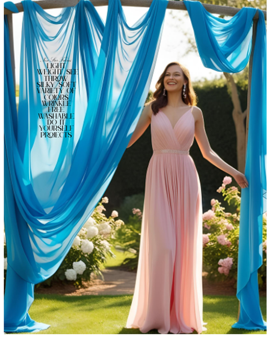 How Event Planners Use Chiffon Fabric for Backdrops, Ceilings, and Pipe & Drape