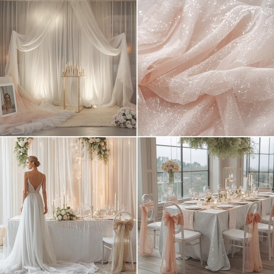 How Organza Fabric Adds Sparkle to Weddings & Sweet 15 Events