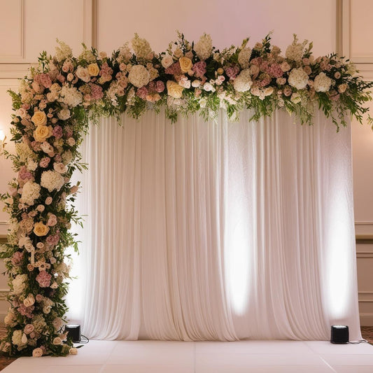 How to Choose the Right Fabric for a Wedding Backdrop