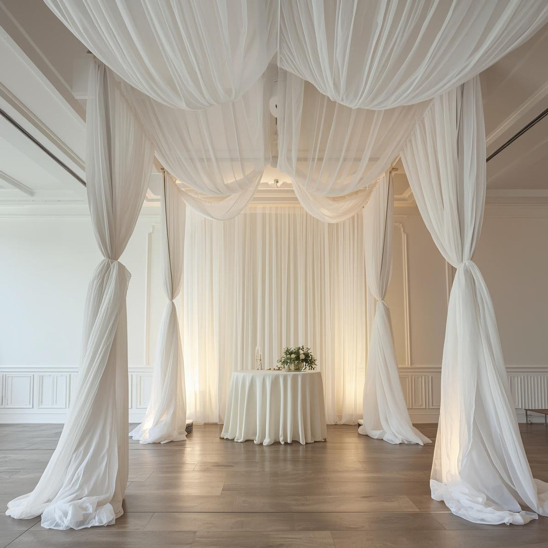 How Wide Is 120” Voile Fabric? Continuous Roll Explained for Event Draping