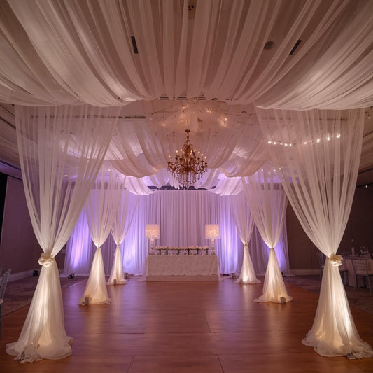 How to Hang Voile Fabric for Wedding Backdrops (Easy Methods That Work)