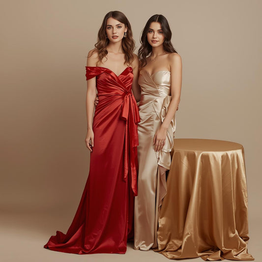 Satin vs Poly Poplin: Which Fabric Is Better for Tablecloths and Event Tables?