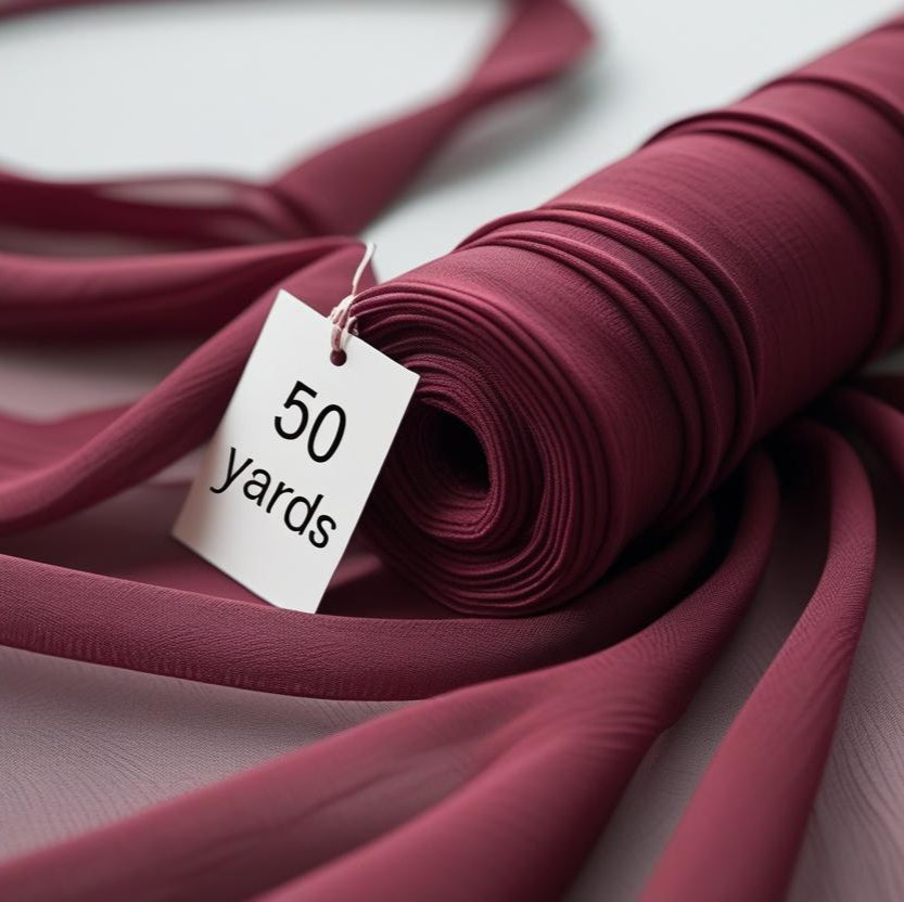 Chiffon Fabric Rolls – 50 Yards with Free Shipping | Wholesale Chiffon Fabric