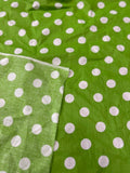 Polk Dot One Inch Print Poly Cotton Fabric  by the yard