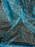 Star Print Organza stamped  by the yard